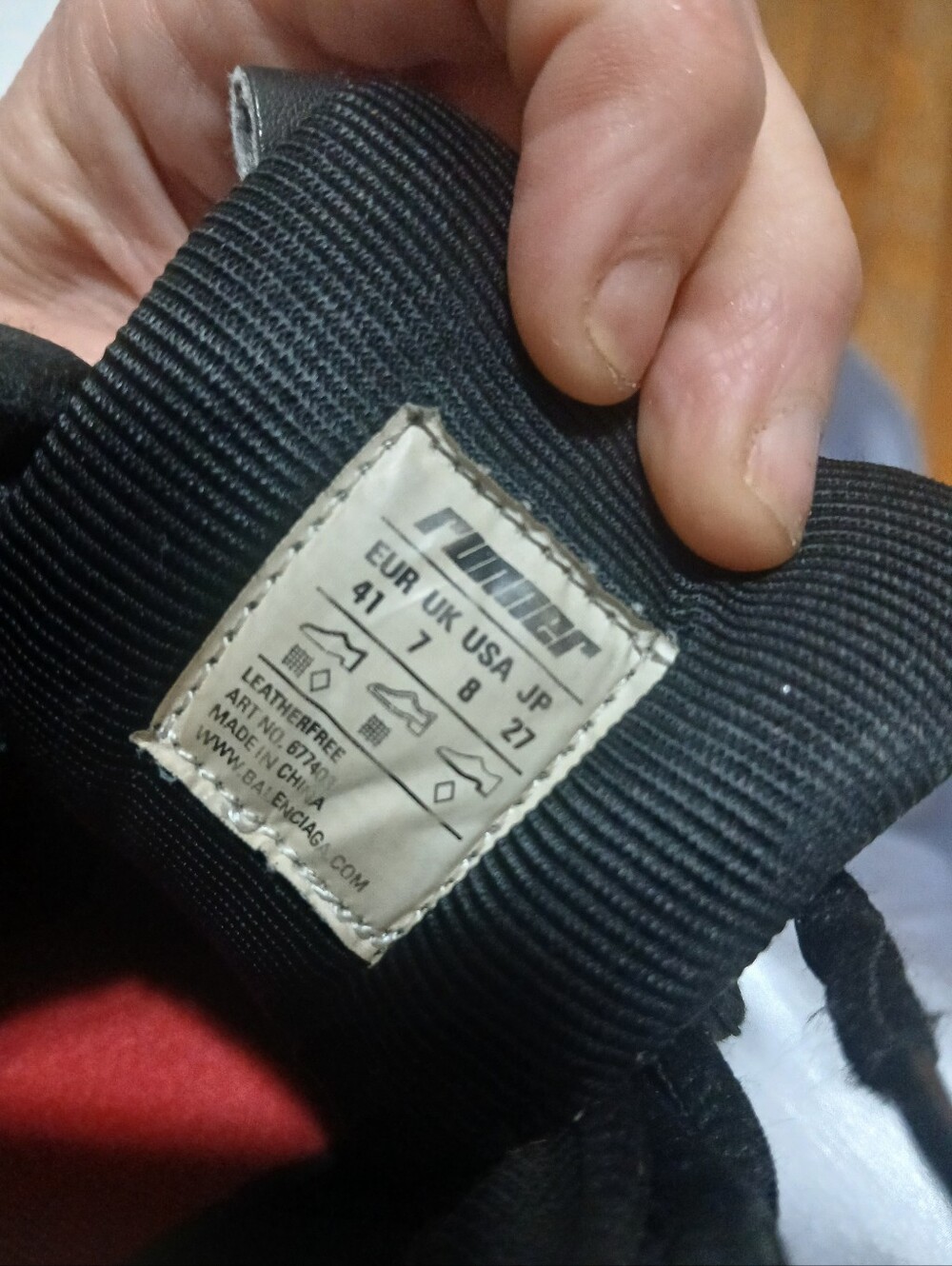 Balenciaga Black Chunky Lace-Up Sneakers - Picture 4 of 5